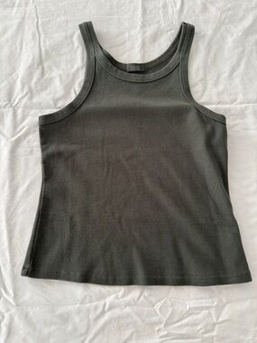 nuuds Olive Essential Rib Tank